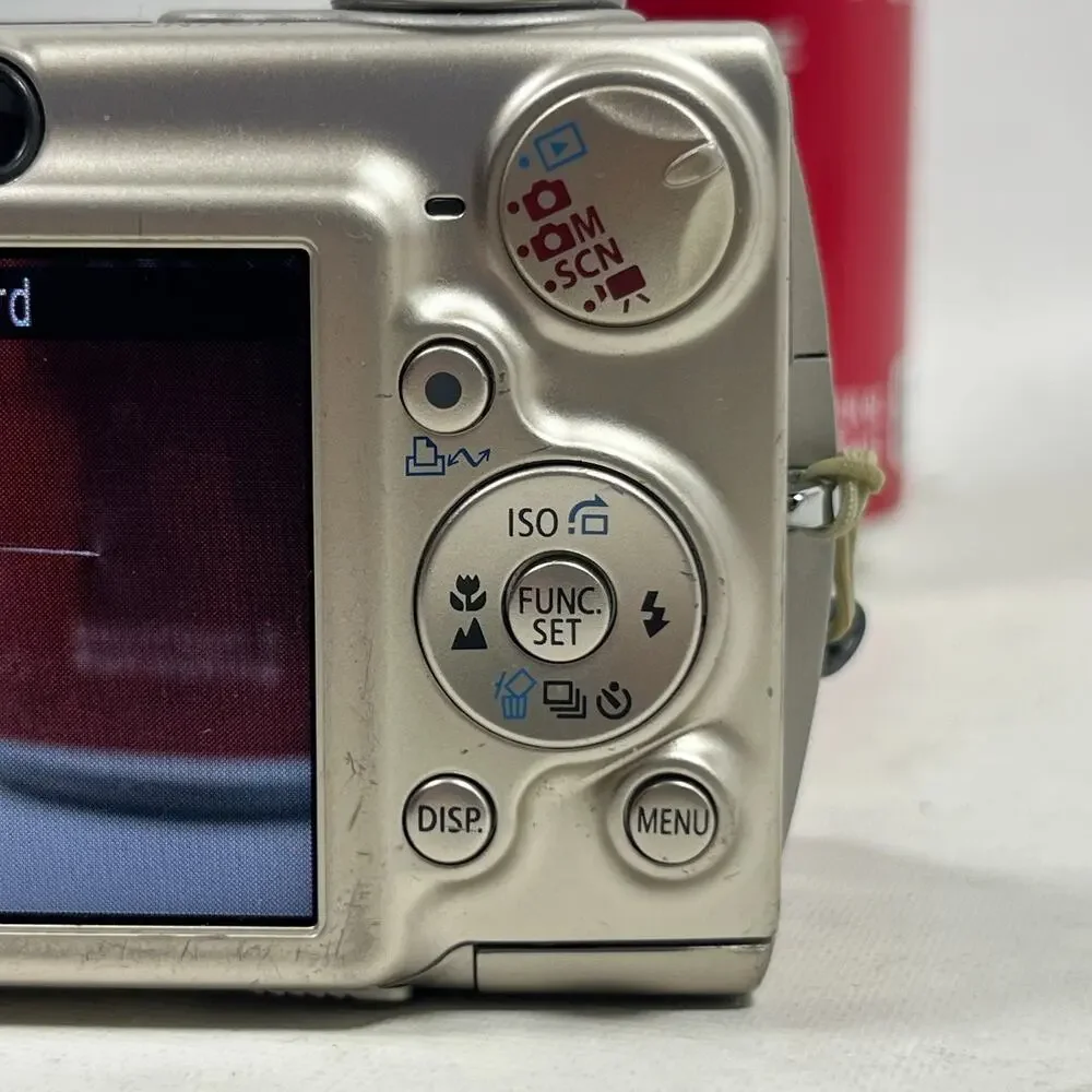 CANON PowerShot SD550 Digital ELPH Camera 7.1MP with Battery Gold Tested